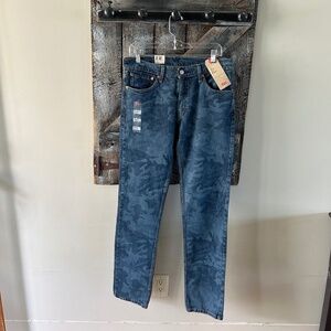 New w/Tags Men's Levi's 511 Slim Camouflage Denim Jeans